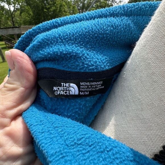 The North Face Mens Blue Fleece Pullover - Picture 4 of 5